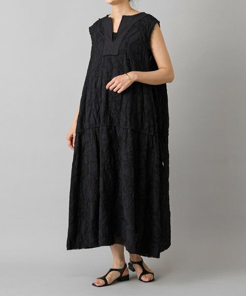 BEARDSLEY / ビアズリー ロング・マキシ丈ワンピース | IKIMONOアップリケワンピース | 詳細29