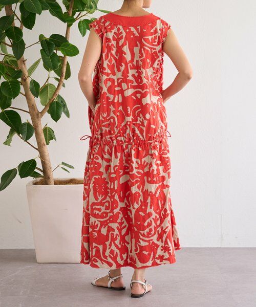 BEARDSLEY / ビアズリー ロング・マキシ丈ワンピース | IKIMONOアップリケワンピース | 詳細3