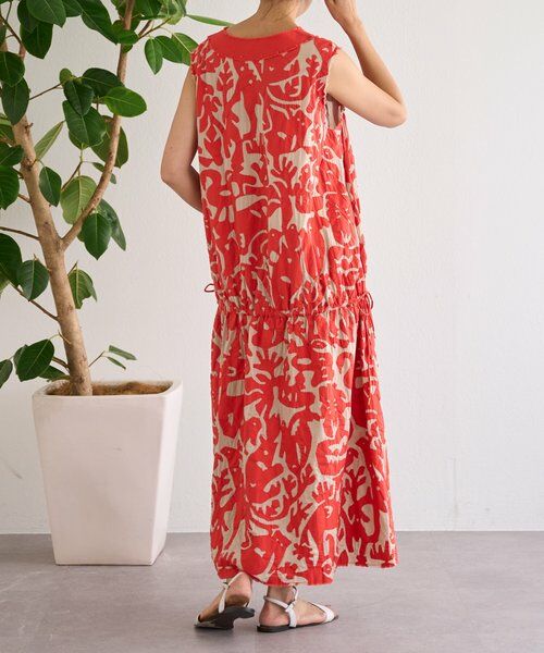 BEARDSLEY / ビアズリー ロング・マキシ丈ワンピース | IKIMONOアップリケワンピース | 詳細4