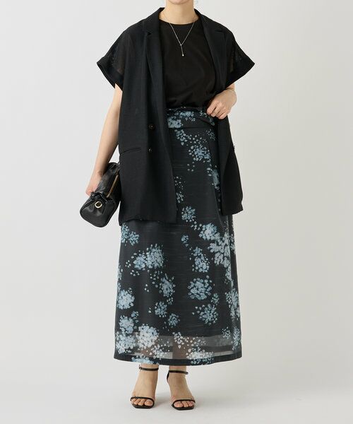 ⭐︎新品⭐︎BEARDSLEY ビアズリー リネンフレア　ロングスカート ブラック リネンフレアースカート | BEARDSLEY(ビアズリー)レディース