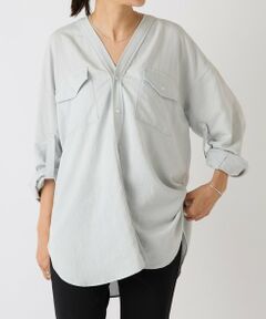 【2025春物新品】BEARDSLEY　ボリュームシャツ ビアズリー BEARDSLEY ボリュームシャツ （white