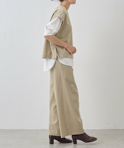 ビアズリーマルチウエストリブパンツとショートベストセット マルチウエストリブパンツ （その他パンツ）｜BEARDSLEY