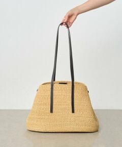 《MUUN》サイドベルト付きかごバッグ