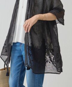 新品　ビアズリー　ハンドステッチストール　黒 新品 ビアズリー ハンドステッチストール 黒 小物