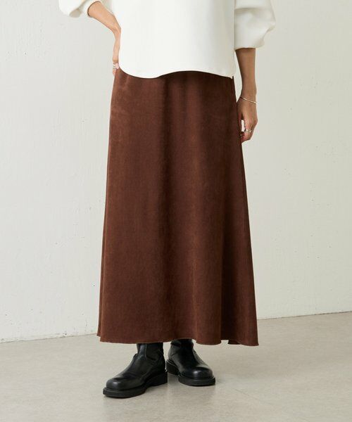 BEARDSLEY / ビアズリー ロング・マキシ丈スカート | スエード風ロングスカート | 詳細15