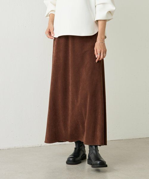 BEARDSLEY / ビアズリー ロング・マキシ丈スカート | スエード風ロングスカート | 詳細16
