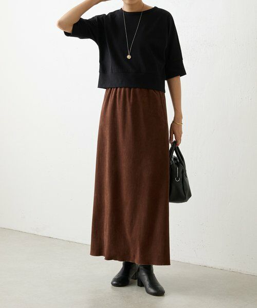 BEARDSLEY / ビアズリー ロング・マキシ丈スカート | スエード風ロングスカート | 詳細18