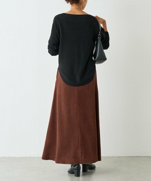 BEARDSLEY / ビアズリー ロング・マキシ丈スカート | スエード風ロングスカート | 詳細4