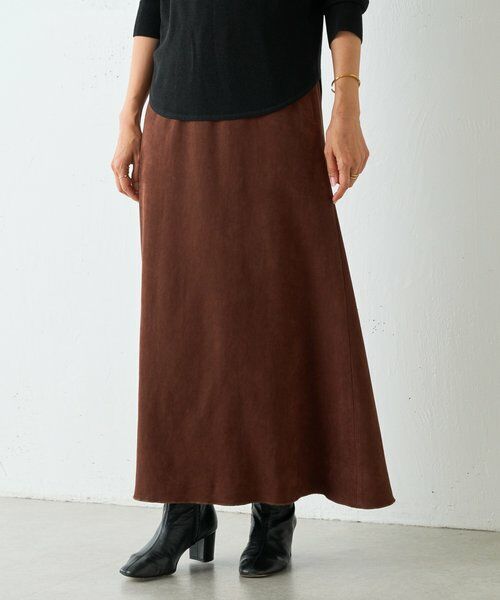 BEARDSLEY / ビアズリー ロング・マキシ丈スカート | スエード風ロングスカート | 詳細7