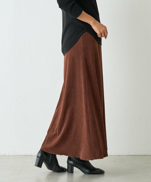 BEARDSLEY / ビアズリー ロング・マキシ丈スカート | スエード風ロングスカート | 詳細9