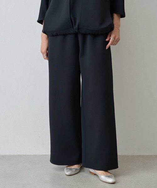 BEARDSLEY/ビアズリー リップルダンボールウエストリブパンツ ブラック 1 BEARDSLEY/ビアズリー リップルダンボールウエストリブパンツ ブラック 1