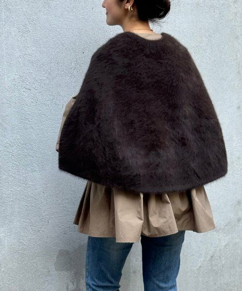 ビアズリー ファーニットポンチョ ファーニットポンチョ （ニット・セーター）｜BEARDSLEY