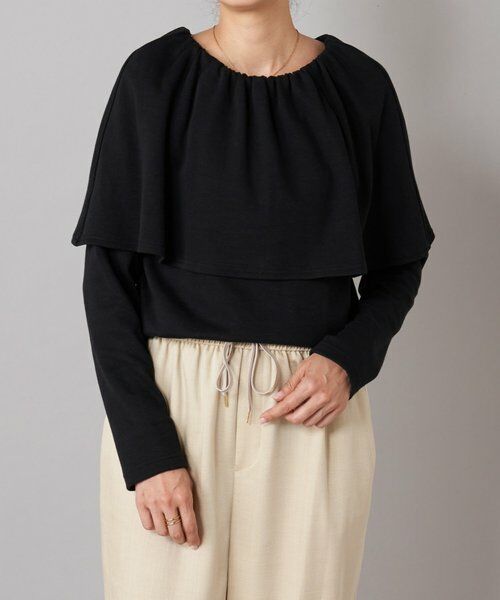 BEARDSLEY/ビアズリー ケープカットプルオーバー ブラック F BEARDSLEY/ビアズリー ケープカットプルオーバー ブラック F