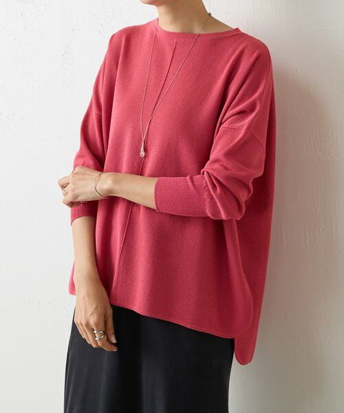 BEARDSLEY ビアズリー サラッとプルオーバー 後ろスリット ニット