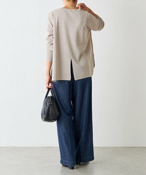 BEARDSLEY ビアズリー　サラッとプルオーバー　　後ろスリット　ニット サラットプルオーバー | BEARDSLEY(ビアズリー)レディース | PAL