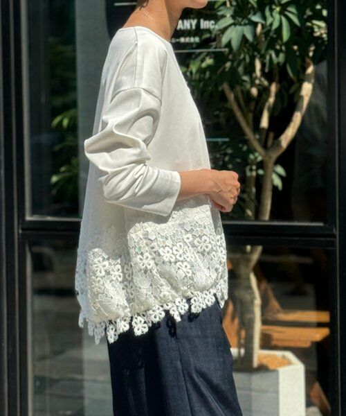 裾レースカットソー （カットソー）｜BEARDSLEY / ビアズリー