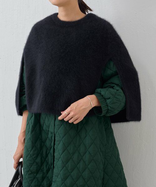 美品☆ ビアズリー BEARDSLEY バルーン袖コート セミロング キルト 袖バルーンキルトコート （その他アウター）｜BEARDSLEY