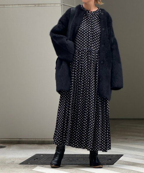 BEARDSLEY ドットギャザーボリューム袖ワンピース ドットギャザーワンピース | BEARDSLEY(ビアズリー)レディース