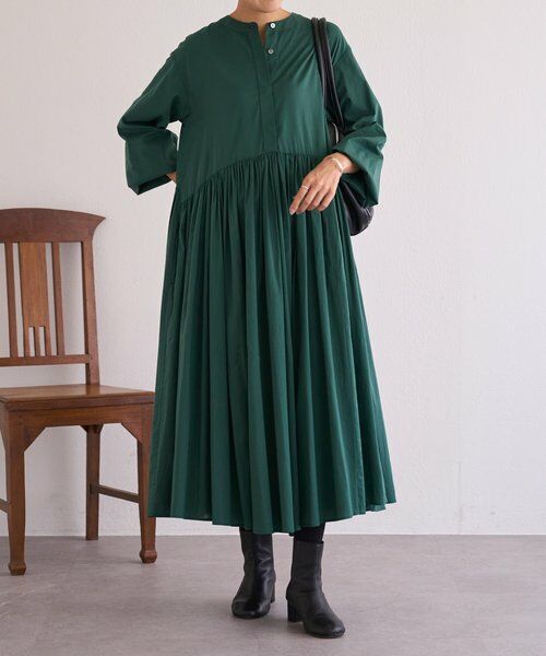 ギャザーワンピース （ロング・マキシ丈ワンピース）｜BEARDSLEY