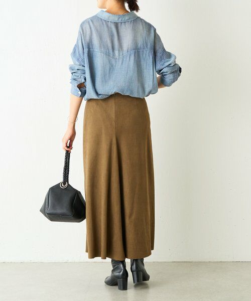 BEARDSLEY / ビアズリー ロング・マキシ丈スカート | スエードバックテールスカート | 詳細12