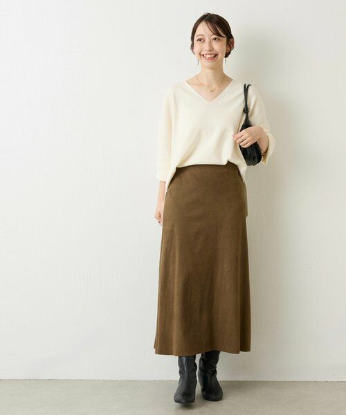 BEARDSLEY / ビアズリー ロング・マキシ丈スカート | スエードバックテールスカート | 詳細2
