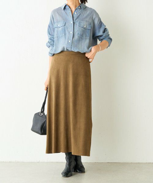 BEARDSLEY / ビアズリー ロング・マキシ丈スカート | スエードバックテールスカート | 詳細23