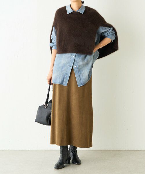 BEARDSLEY / ビアズリー ロング・マキシ丈スカート | スエードバックテールスカート | 詳細26