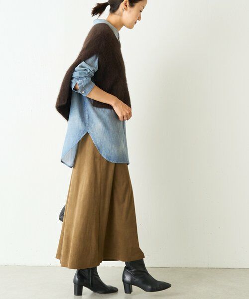BEARDSLEY / ビアズリー ロング・マキシ丈スカート | スエードバックテールスカート | 詳細27