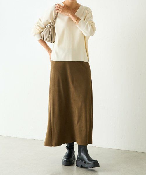 BEARDSLEY / ビアズリー ロング・マキシ丈スカート | スエードバックテールスカート | 詳細30
