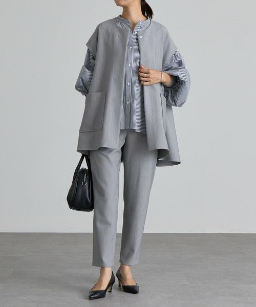 BEARDSLEY / ビアズリー その他パンツ | ダブルクロスウエストリブスリムパンツ | 詳細9