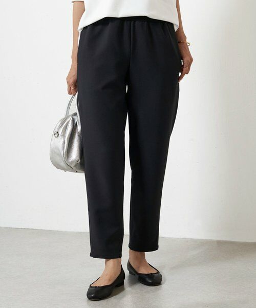 BEARDSLEY/ビアズリー ダブルクロスウエストリブスリムパンツ ブラック 0 BEARDSLEY/ビアズリー ダブルクロスウエストリブスリムパンツ ブラック 0