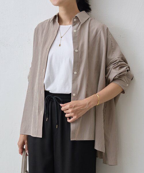 BEARDSLEY/ビアズリー ポンチョシャツ ベージュ F BEARDSLEY/ビアズリー ポンチョシャツ ベージュ F