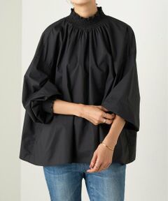 BEARDSLEY / ビアズリー シャツ・ブラウス | シャーリングハイネックシャツ