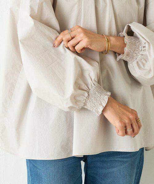 BEARDSLEY / ビアズリー シャツ・ブラウス | シャーリングハイネックシャツ | 詳細11