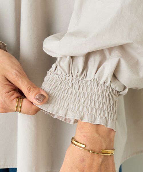 BEARDSLEY / ビアズリー シャツ・ブラウス | シャーリングハイネックシャツ | 詳細12