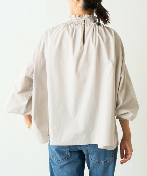 BEARDSLEY / ビアズリー シャツ・ブラウス | シャーリングハイネックシャツ | 詳細6