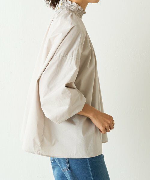 BEARDSLEY / ビアズリー シャツ・ブラウス | シャーリングハイネックシャツ | 詳細8