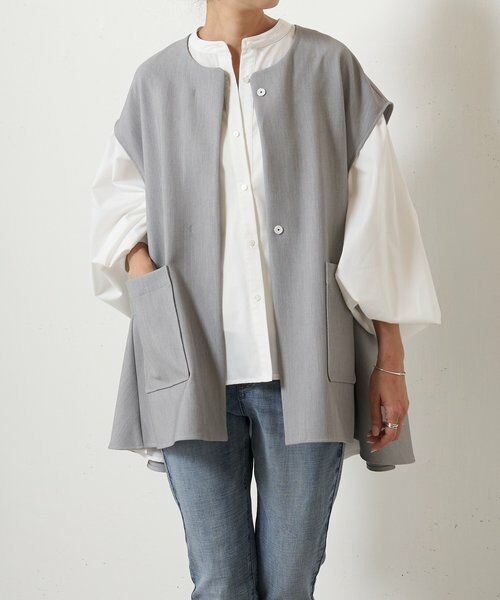 BEARDSLEY ポケットジレ ベスト 2025購入 BEARDSLEY ベスト ジレ ポケットジレ レディース : ZOZOTOWN