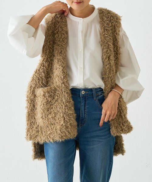 BEARDSLEY / ビアズリー その他アウター | カーリーファーベスト | 詳細1