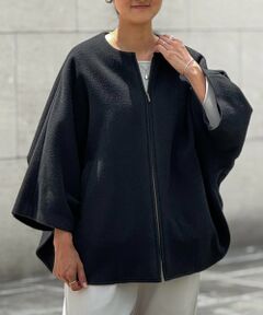 ビアズリー ウール昆　ニットコートブルー　美品　クリーニング済み　最終お値下げ ビアズリー ウール昆 ニットコートブルー 美品 クリーニング済み