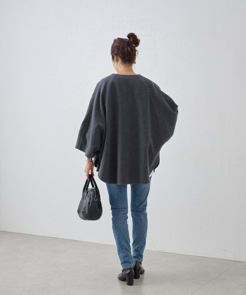 美品　ビアズリー　ウールポンチョコート　ブラック　2025継続販売中 セール】ウールポンチョコート（その他アウター）｜BEARDSLEY