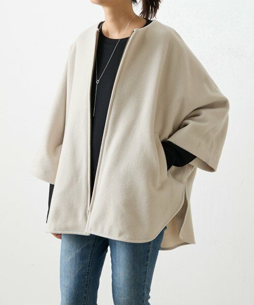 BEARDSLEY / ビアズリー その他アウター | ウールポンチョコート | 詳細10