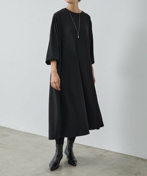 houseonthehill ワンピース ネイビー 80 homspun 80/2エジプト綿天竺 ノースリーブワンピース ダークネイビー