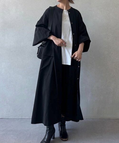 BEARDSLEY / ビアズリー ロング・マキシ丈ワンピース | ビッグシャツワンピース | 詳細17