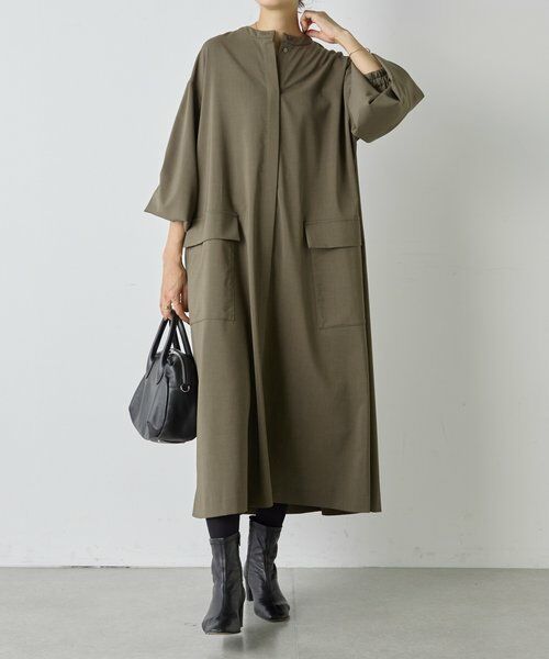 BEARDSLEY / ビアズリー ロング・マキシ丈ワンピース | ビッグシャツワンピース | 詳細18