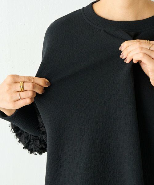 BEARDSLEY / ビアズリー ミニ丈・ひざ丈ワンピース | 袖パフジャガードワンピース | 詳細11