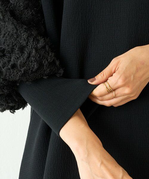 BEARDSLEY / ビアズリー ミニ丈・ひざ丈ワンピース | 袖パフジャガードワンピース | 詳細12