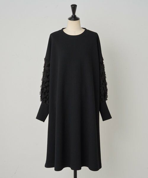 BEARDSLEY / ビアズリー ミニ丈・ひざ丈ワンピース | 袖パフジャガードワンピース | 詳細13