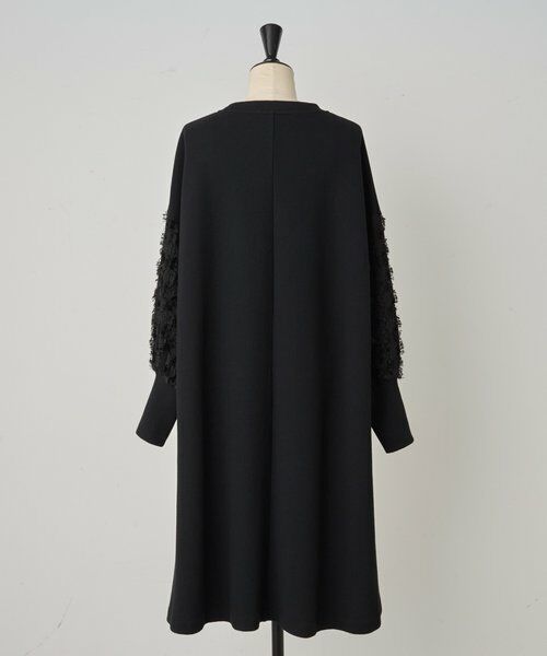 BEARDSLEY / ビアズリー ミニ丈・ひざ丈ワンピース | 袖パフジャガードワンピース | 詳細17