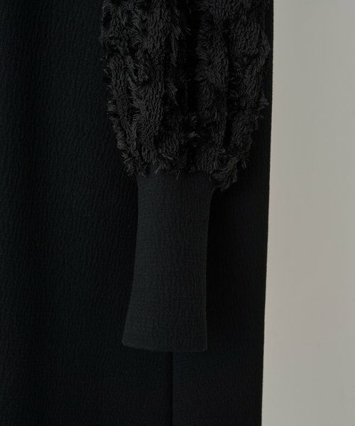 BEARDSLEY / ビアズリー ミニ丈・ひざ丈ワンピース | 袖パフジャガードワンピース | 詳細19